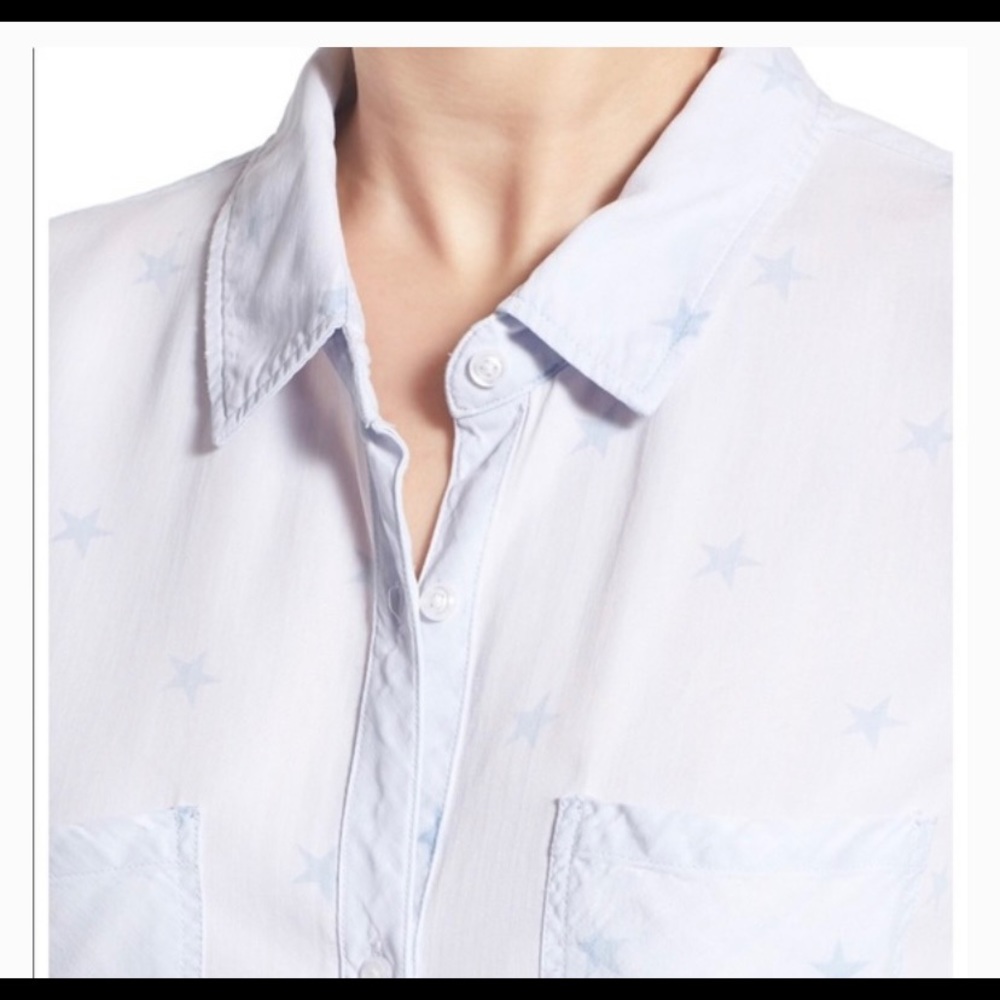 Not for sale ✨ Rails Ivory Button-up with Blue Stars ✨ - Picture 2 of 6